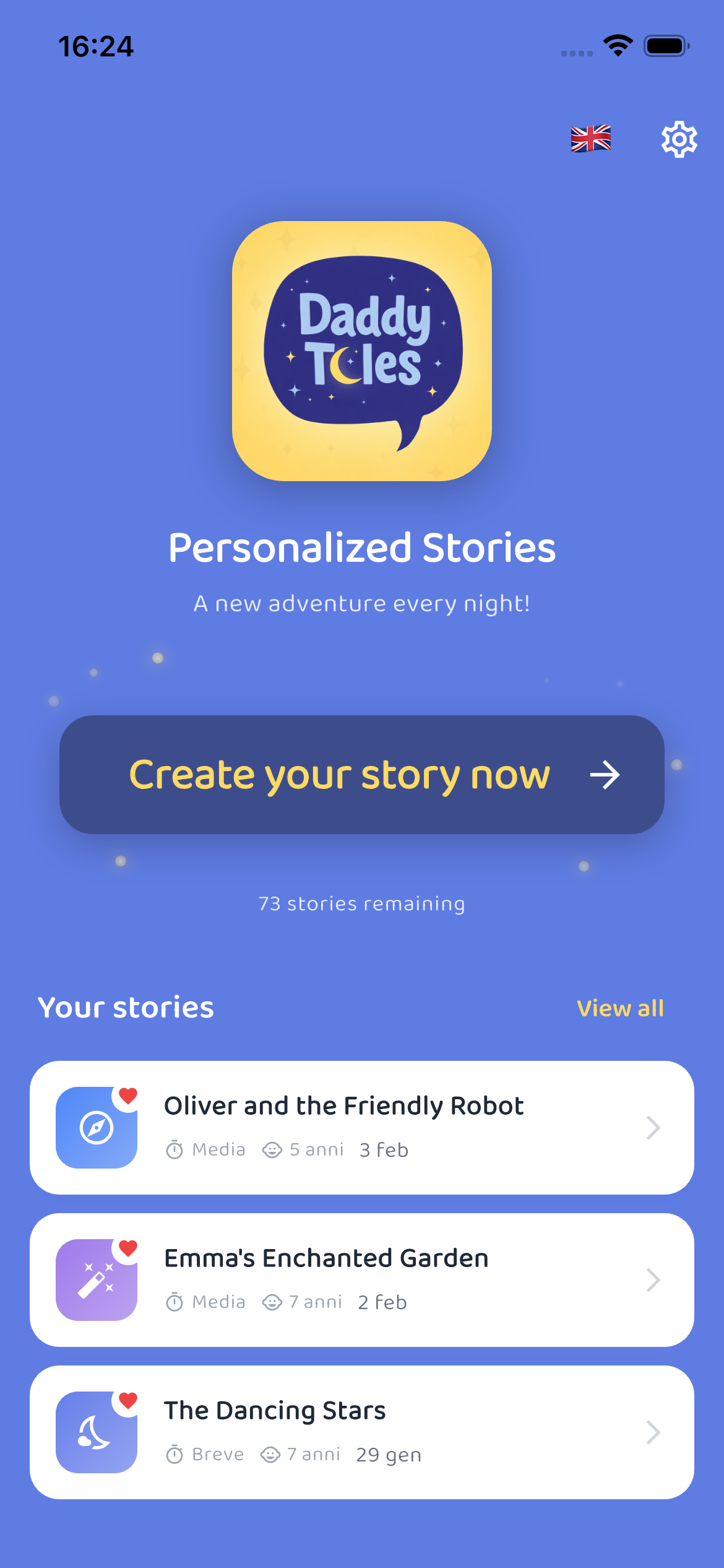 Home - Create and manage your stories