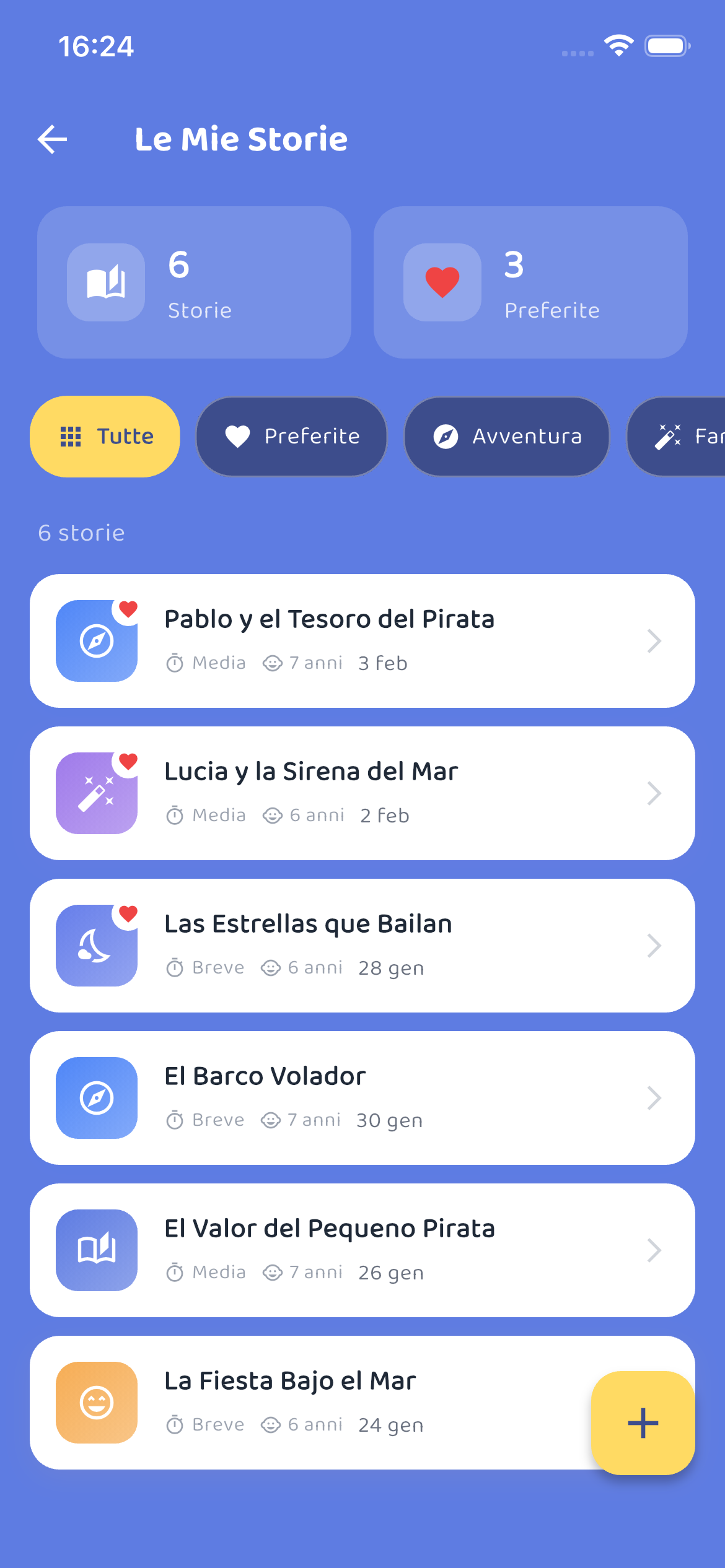 Biblioteca - Todas tus historias guardadas