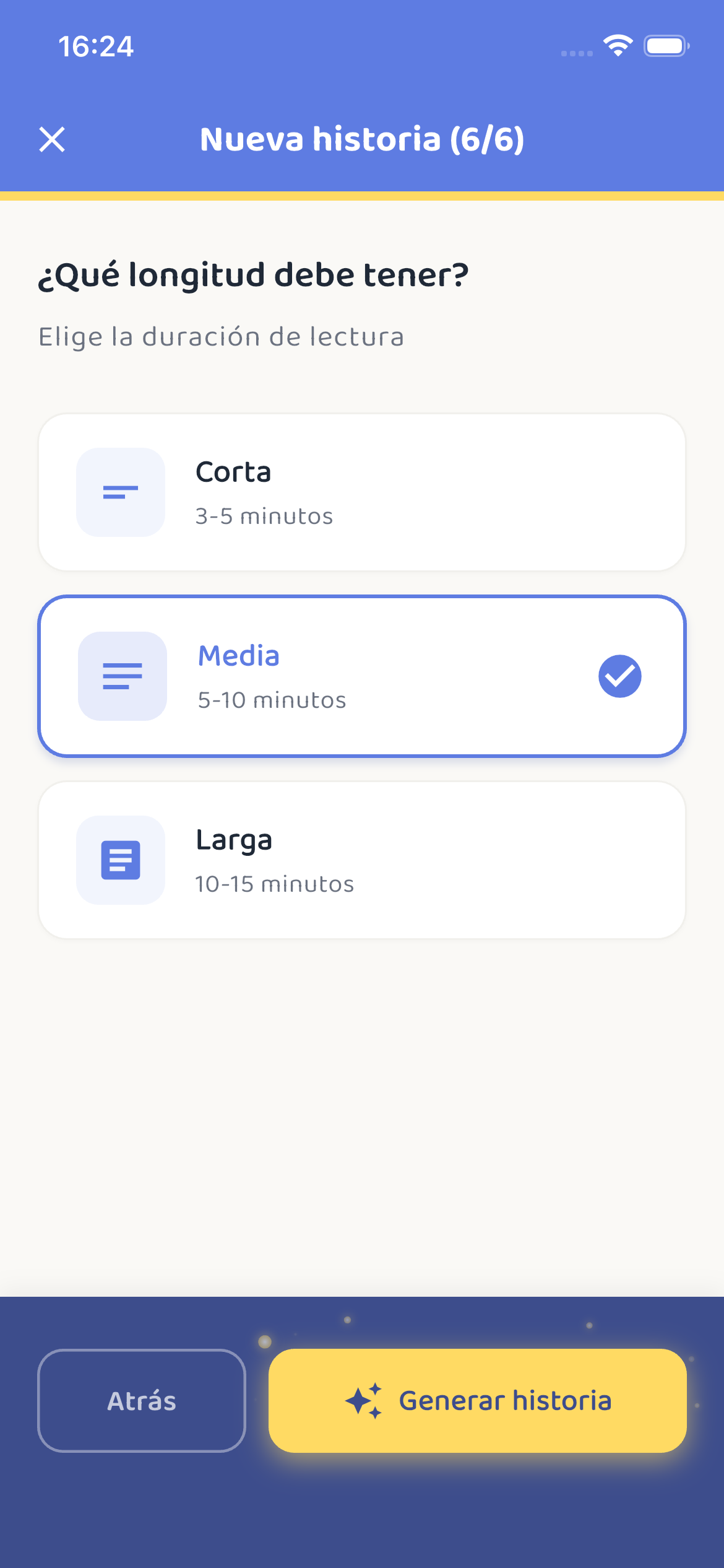 Crear Historia - Personaliza cada detalle