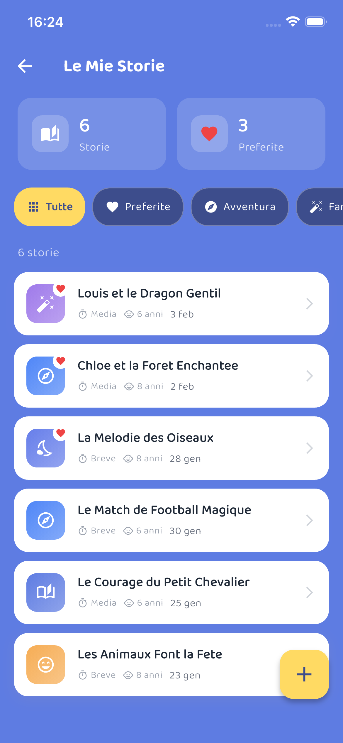 Bibliothèque - Toutes vos histoires sauvegardées