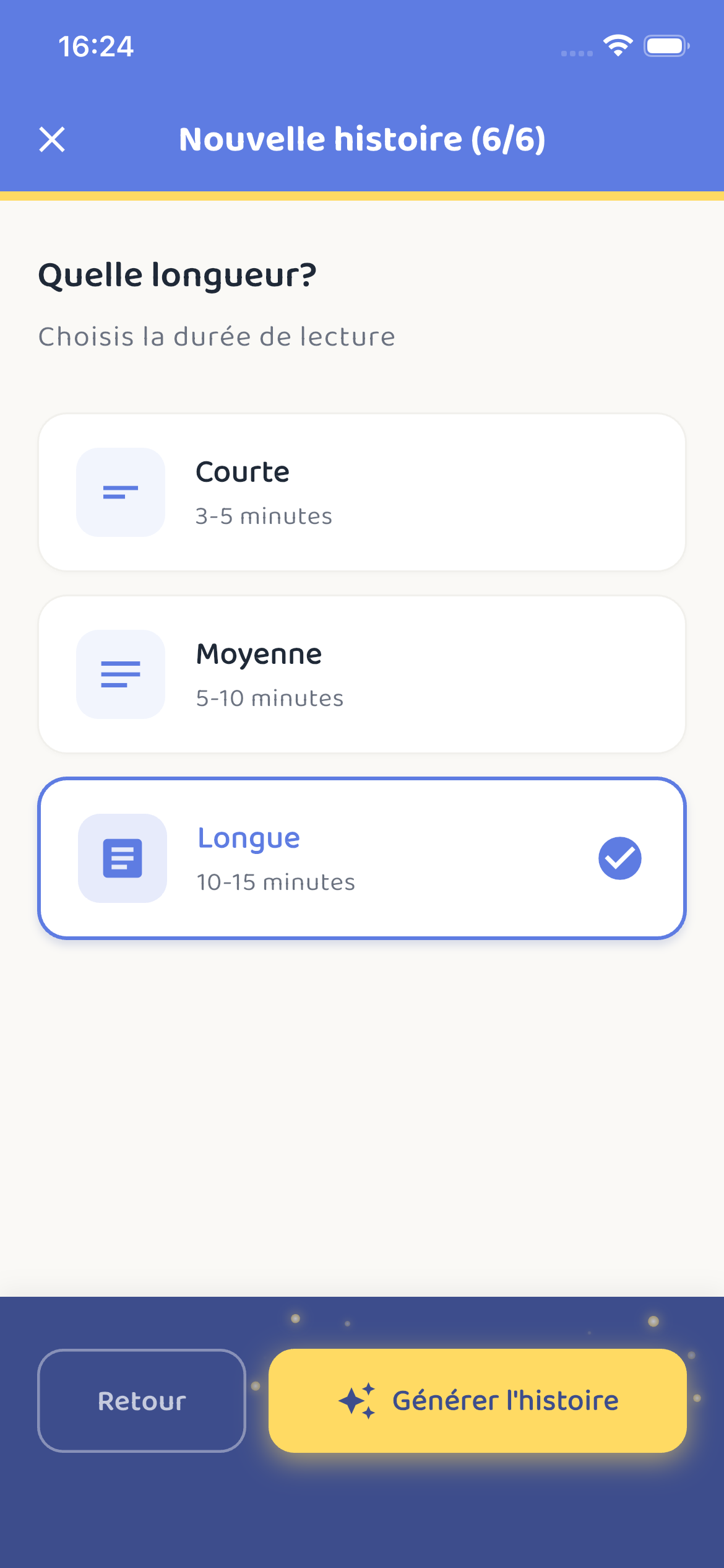 Créer une Histoire - Personnalisez chaque détail