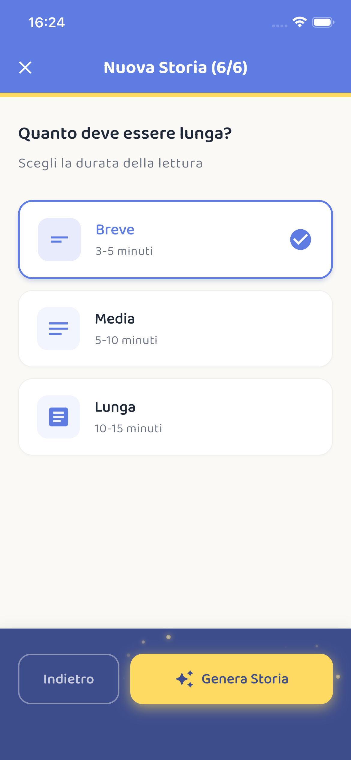 Crea Storia - Personalizza ogni dettaglio